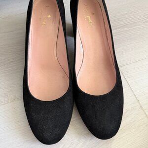 Kate Spade Black Embellished Heel Pump